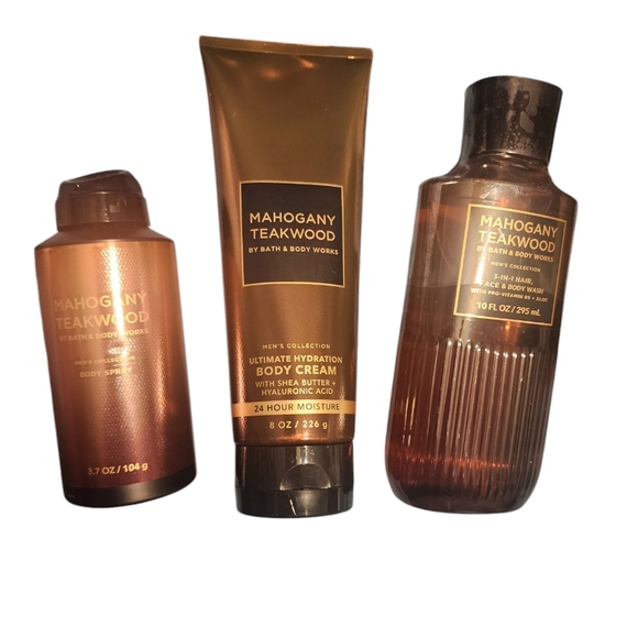 Bath And Body Works Mens Mahogany Teakwood Bundle